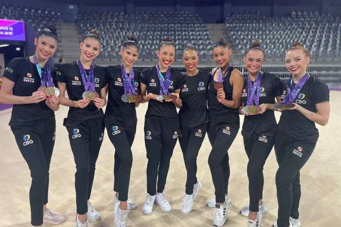 Brasil é ouro na Copa do Mundo de ginástica rítmica
