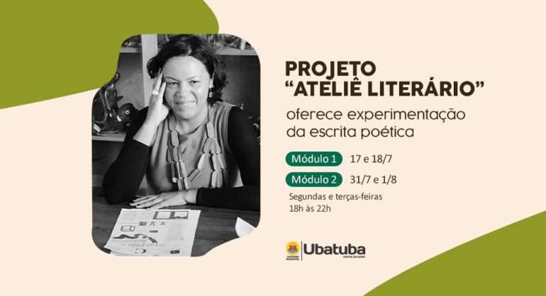 Projeto “Ateliê Literário” oferece experimentação da escrita poética em Ubatuba
