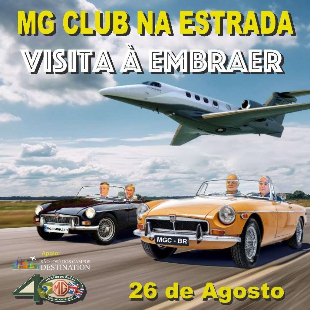 Destination São José dos Campos apoia visita do MG Clube à Embraer