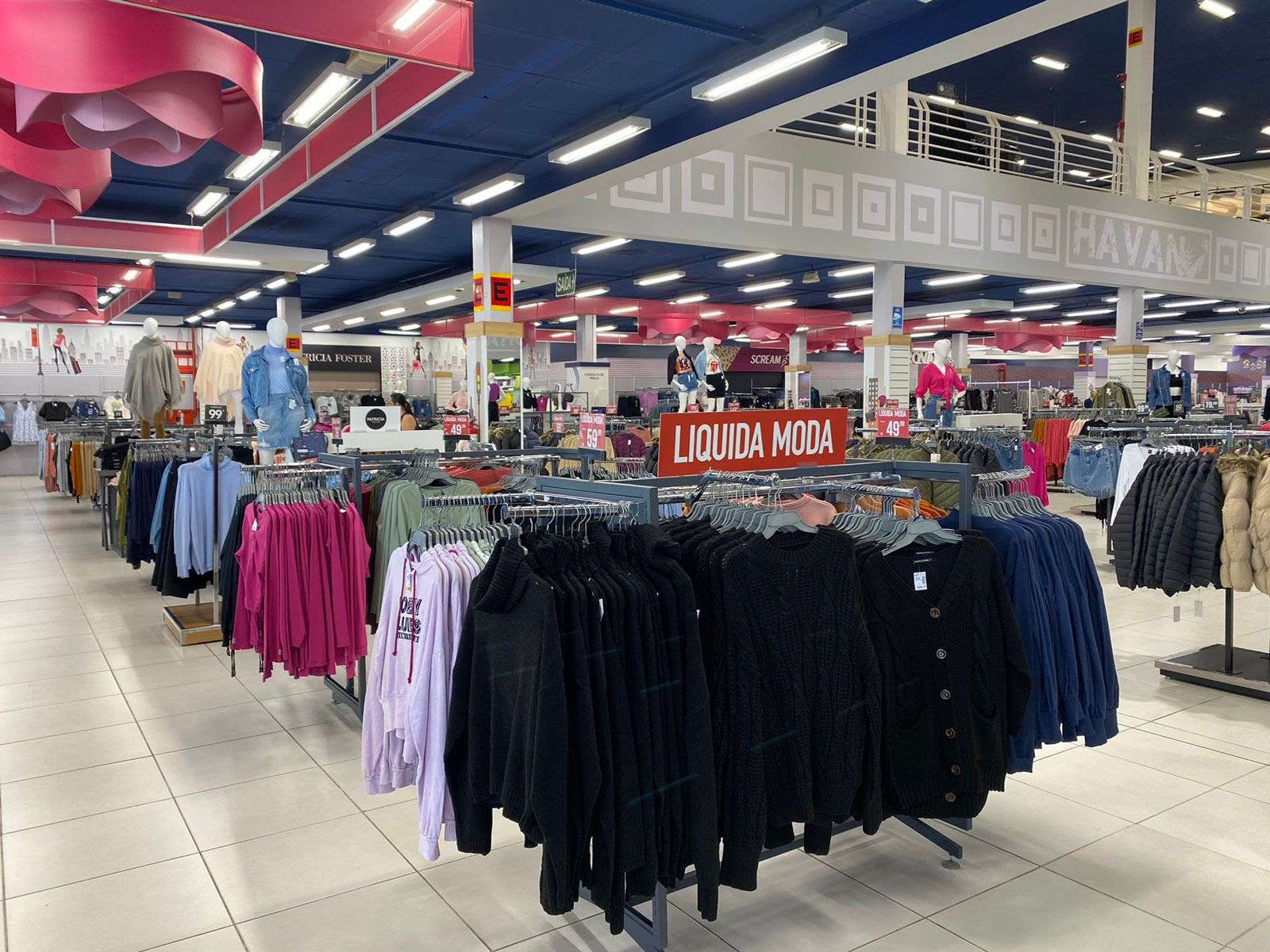 Havan realiza Liquida Inverno com até 40% de desconto no setor de moda