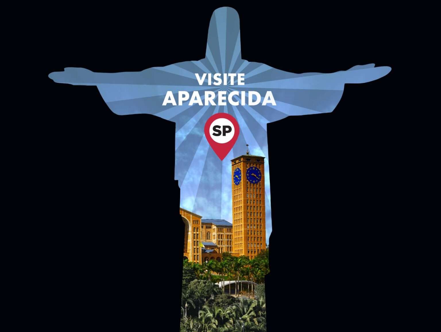 Imagens da Basílica de Nossa Senhora Aparecida serão projetadas no Cristo Redentor