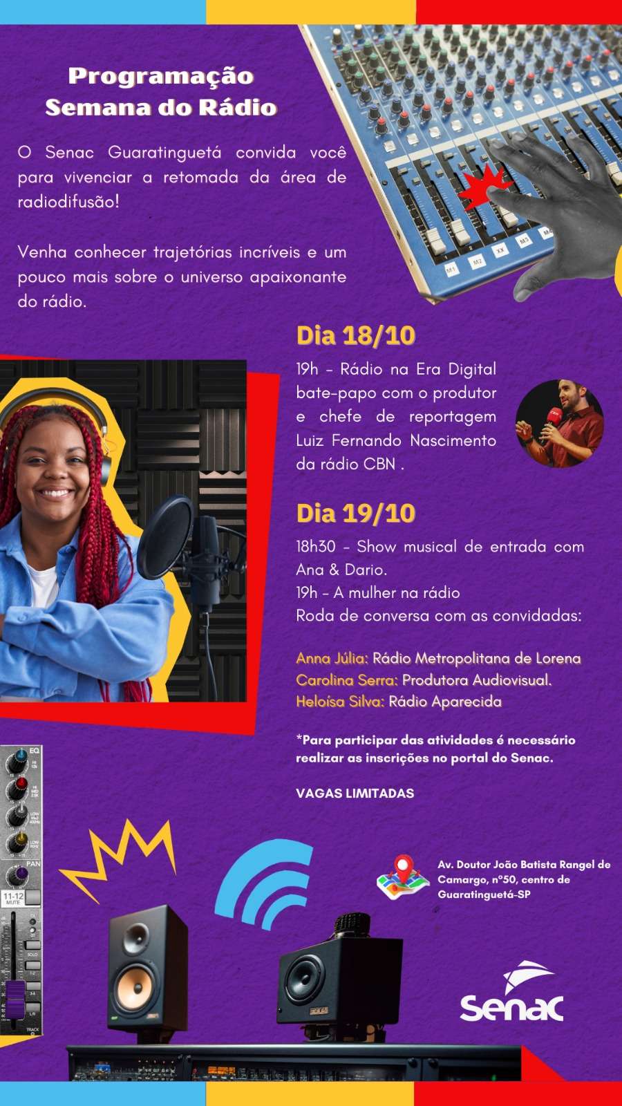 Senac Guaratinguetá realiza evento em homenagem ao rádio