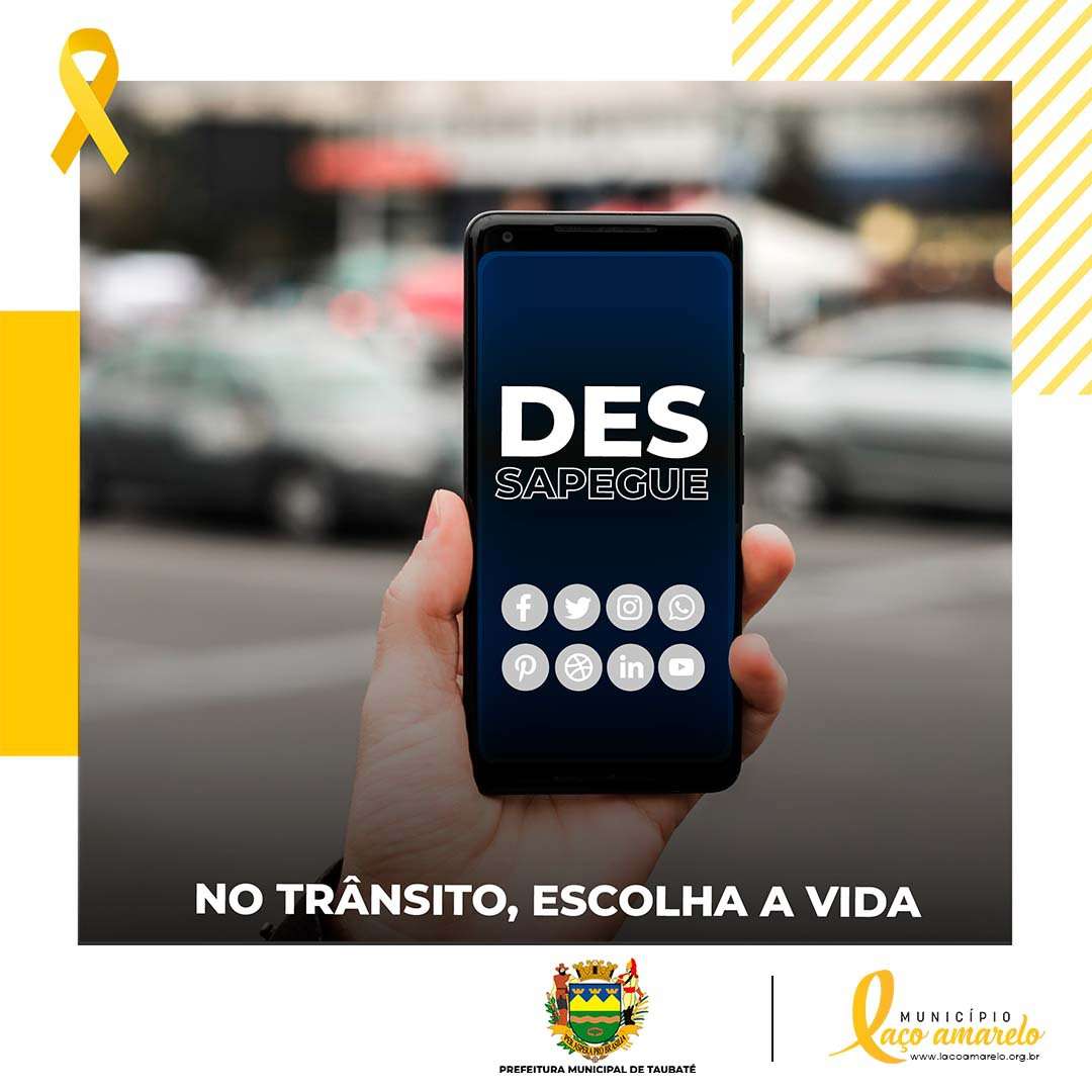 Programa Laço Amarelo traz campanha digital com foco em celulares em Taubaté