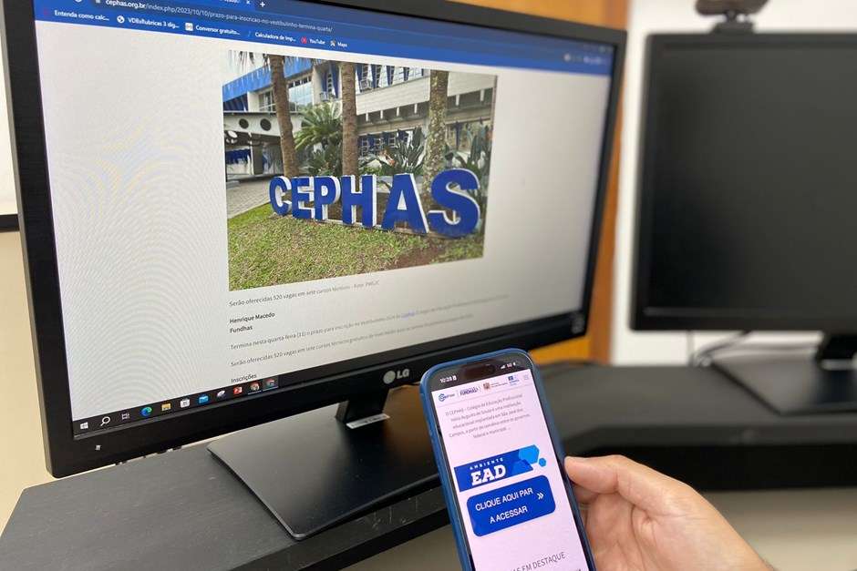 Cephas abre inscrições para 2.000 vagas em cursos EaD em São José