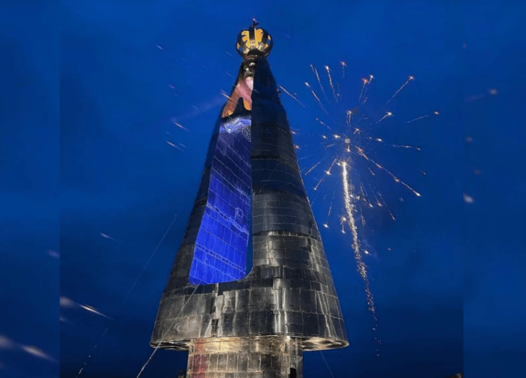Estátua de Nossa Senhora é inaugurada no Santuário Nacional em Aparecida