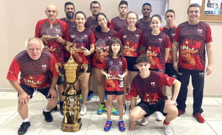 Mesatenistas de Jacareí são campeãs do TOP 8 da Liga Vale