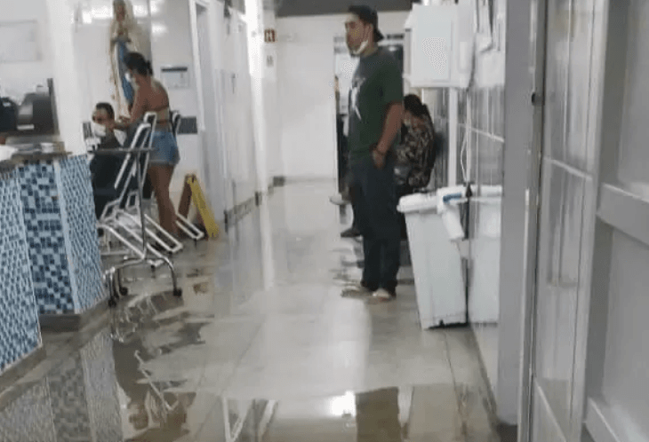 Chuva forte de sábado afeta atendimento hospitalar e também captação da água na região
