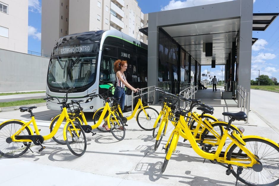 Bikes públicas serão integradas ao sistema de transporte coletivo em São José