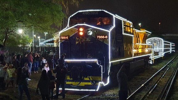 Trem Iluminado MRS chega a Pinda nesta quinta-feira para encantar ainda mais o Natal