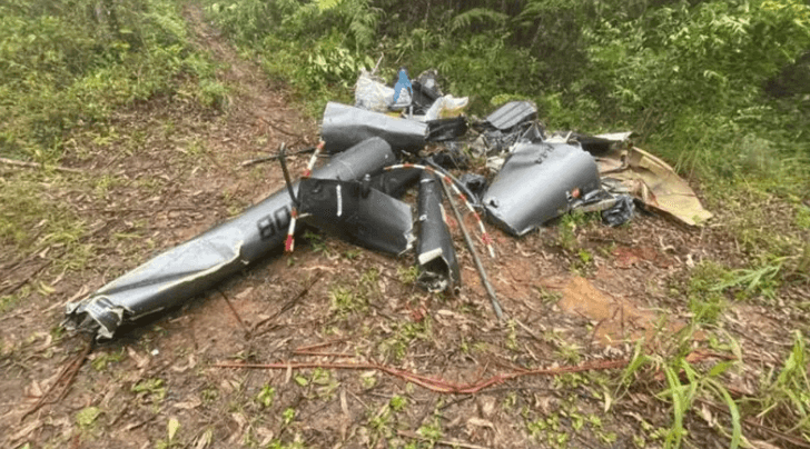 Empresa conclui operação para retirar destroços de helicóptero que caiu em Paraibuna