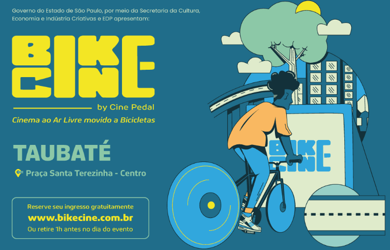 Taubaté recebe primeiro cinema itinerante movido por bicicletas