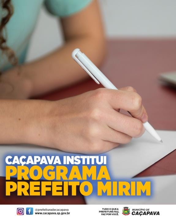 Caçapava inicia Programa Prefeito Mirim