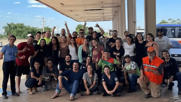 Grupo de voluntários do Vale chega ao Sul para resgatar animais