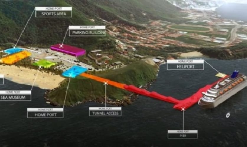 Projeto Home Port prevê estrutura na Praia Grande para navios de cruzeiro em São Sebastião