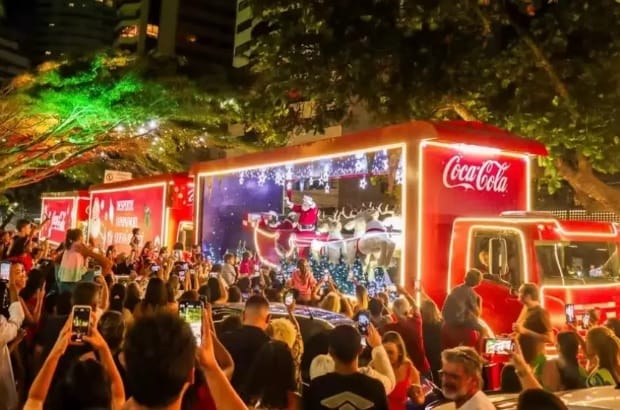 Caravana de Natal da Coca Cola percorrerá ruas de São José em dezembro
