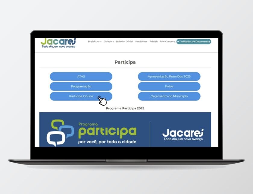 Prefeitura de Jacareí amplia participação popular com questionário online sobre investimentos públicos