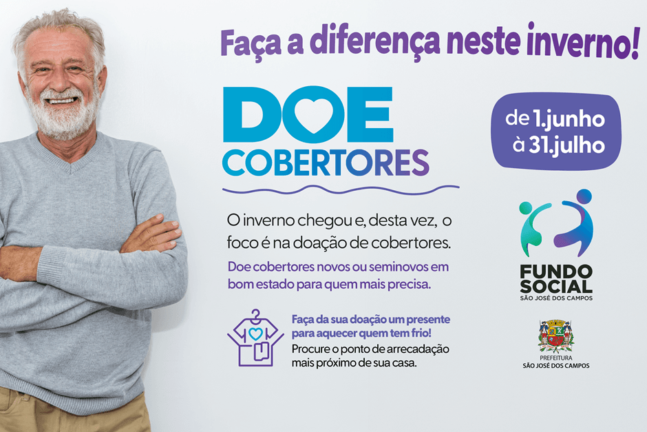 Fundo Social de São José dos Campos arrecada cobertores na Campanha do Agasalho 2025