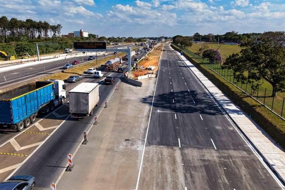 Novo trecho da marginal da Via Dutra é liberado entre São José e Jacareí com mudanças nos acessos
