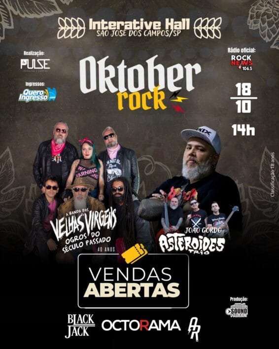 São José dos Campos recebe primeira edição do Oktober Rock em outubro