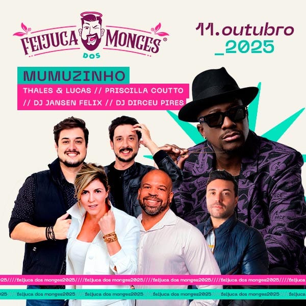 São José dos Campos recebe 9ª edição da Feijuca dos Monges com Mumuzinho como atração principal