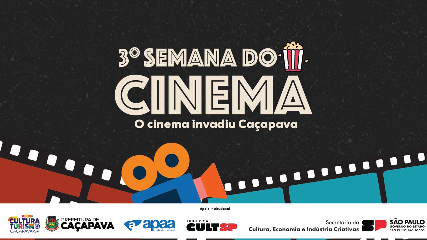 Caçapava realiza 3ª Semana do Cinema com programação variada de filmes e atividades culturais