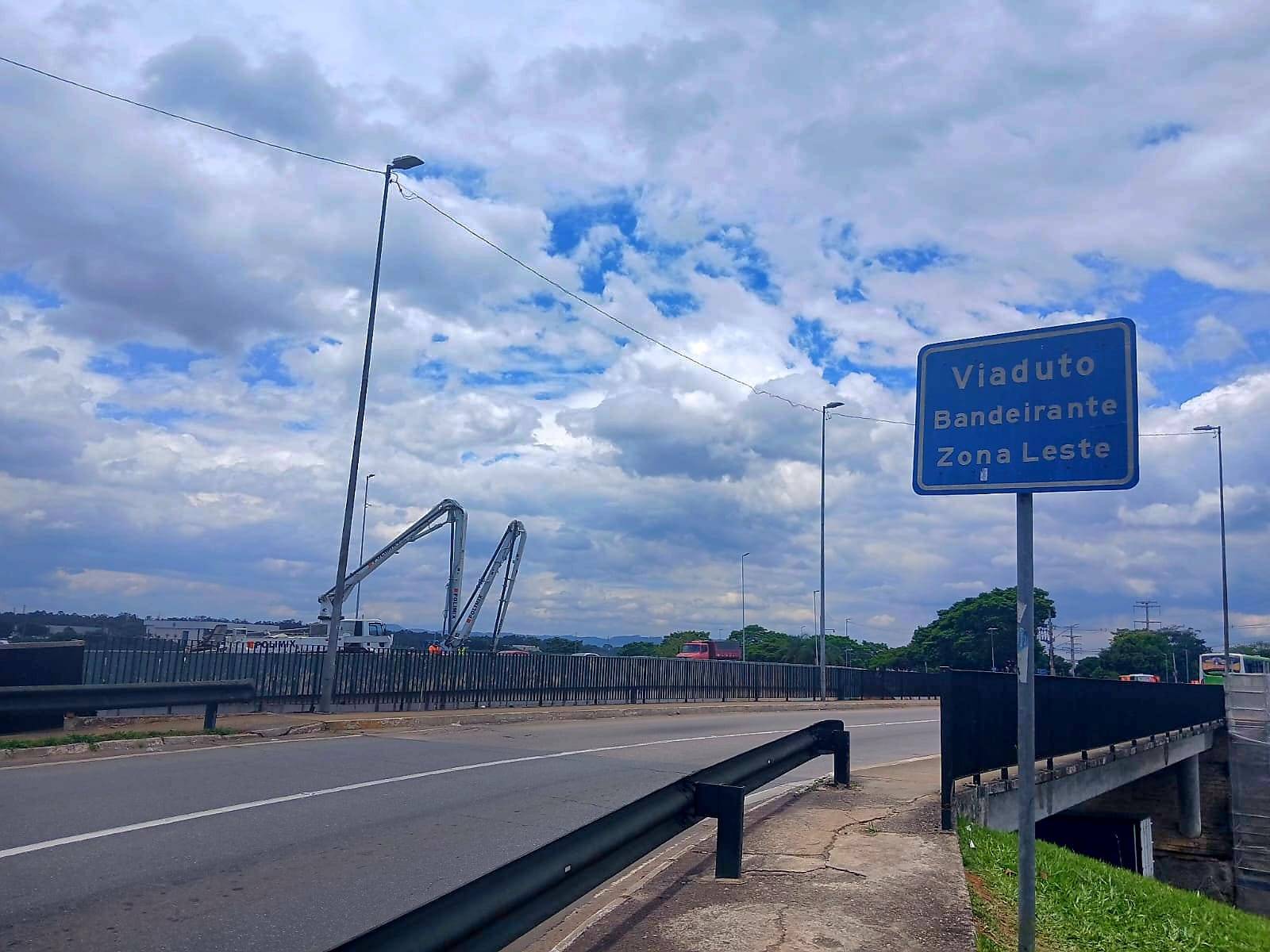 Viaduto Bandeirante será interditado entre 8 e 17 de dezembro para obras na Via Dutra
