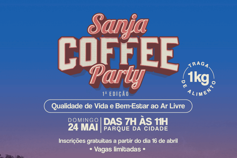 São José dos Campos lança “Sanja Coffee Party” com atividades gratuitas de bem-estar ao ar livre