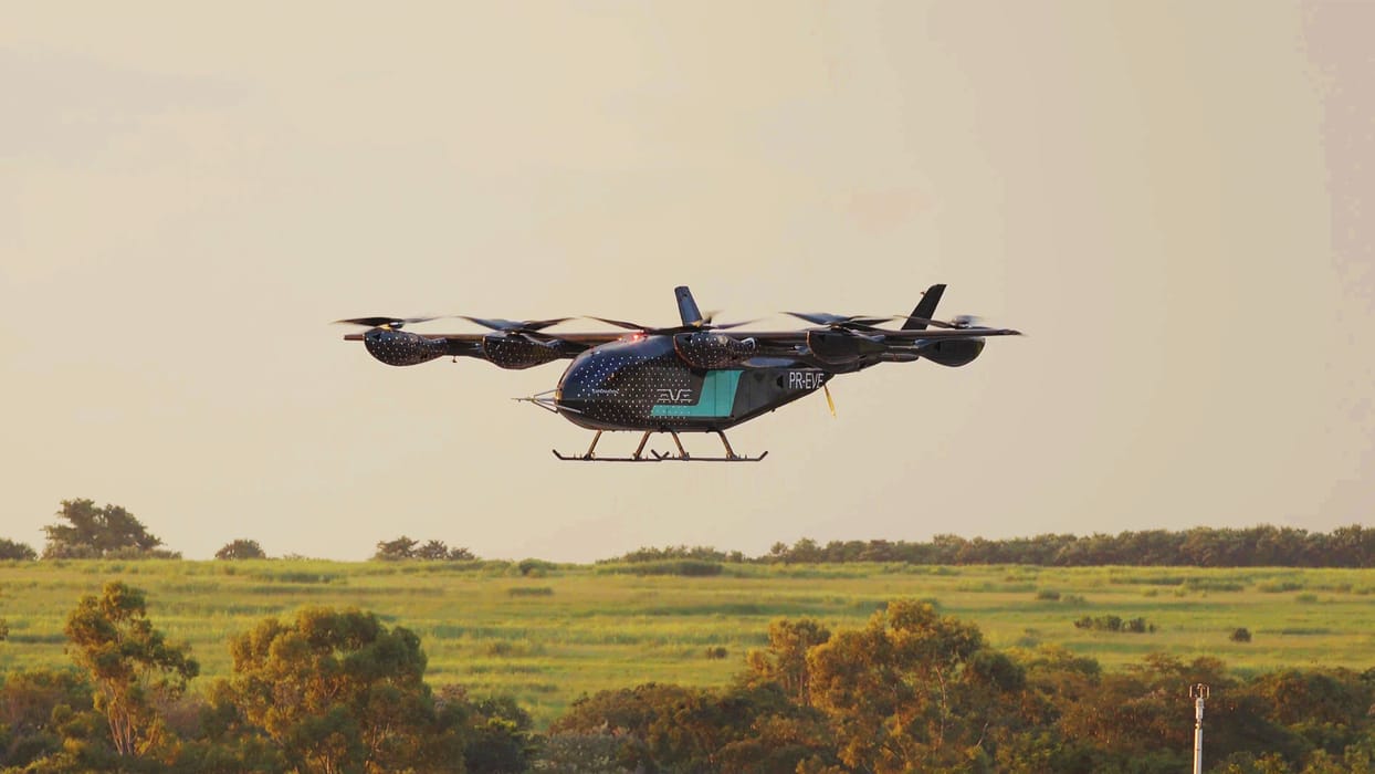 Eve conclui nova fase de testes do “carro voador” da Embraer em Gavião Peixoto