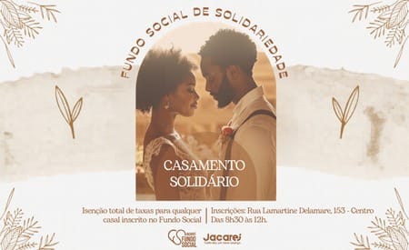 Jacareí abre inscrições para Casamento Solidário 2026 com cerimônia gratuita para até 30 casais
