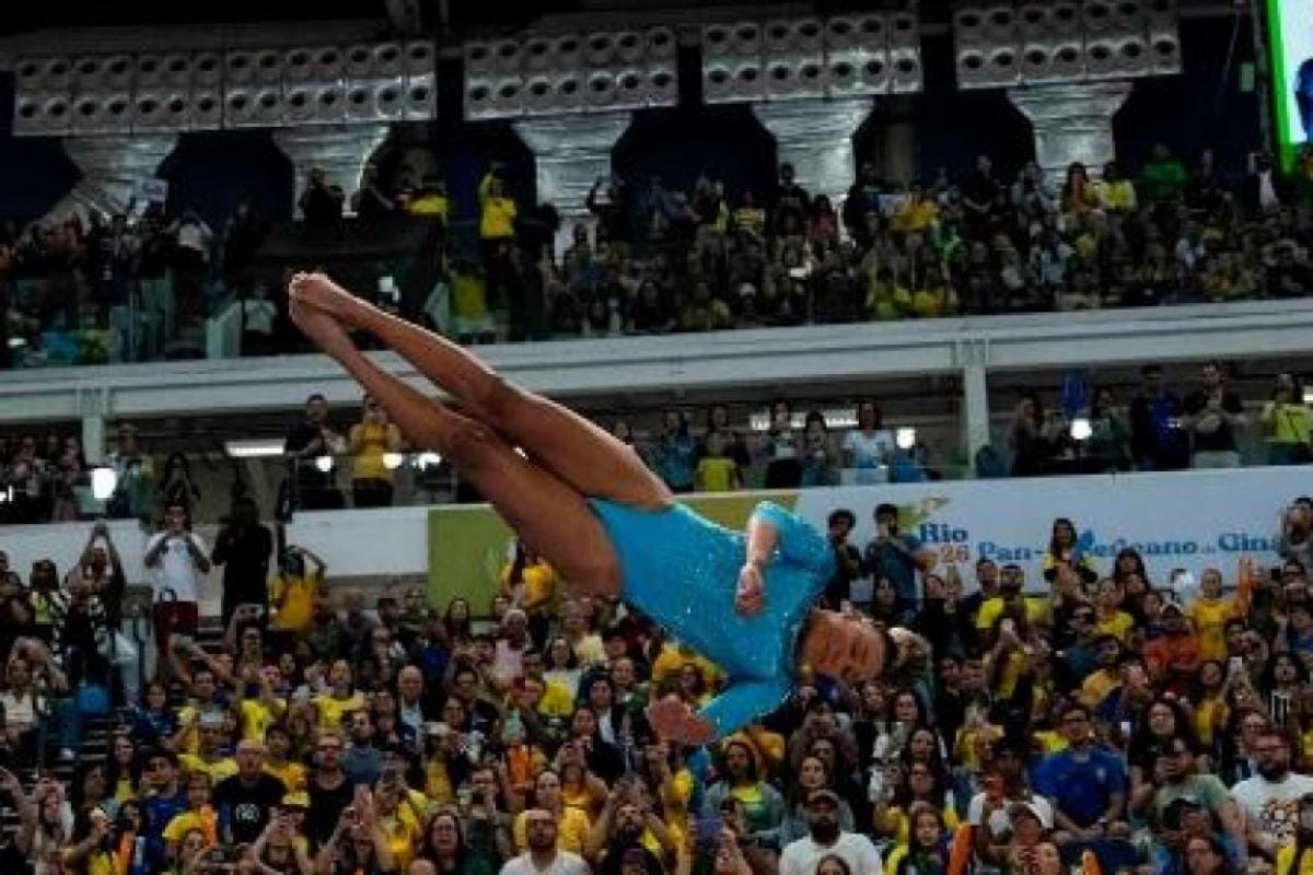 Rebeca Andrade volta às competições e conquista ouro no salto no Pan-Americano de Ginástica Artística