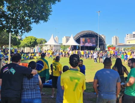 Parque da Cidade de Jacareí terá telão para transmissão de Brasil x Noruega neste domingo