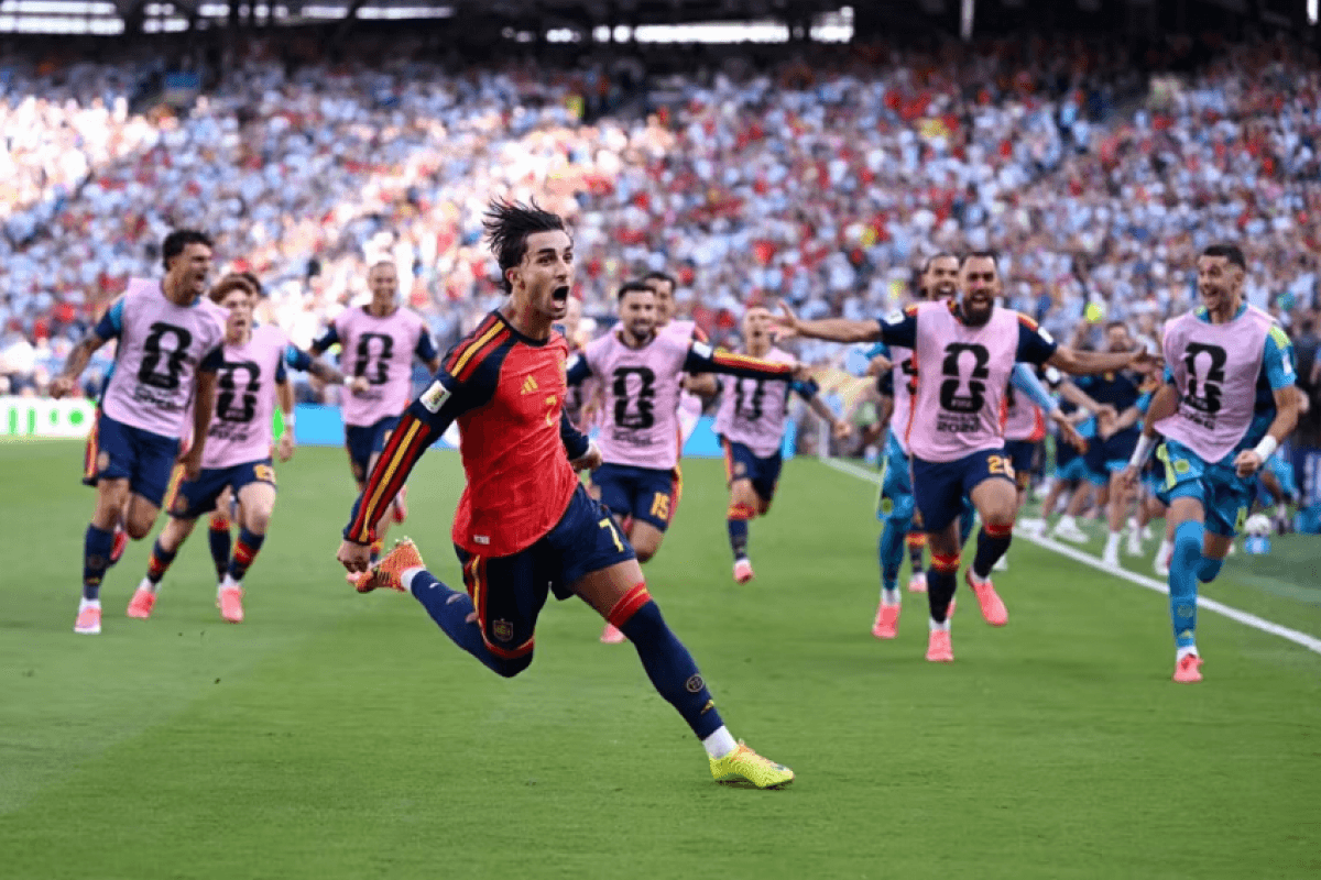 Espanha para Messi, bate Argentina na prorrogação e conquista o bicampeonato mundial nos EUA