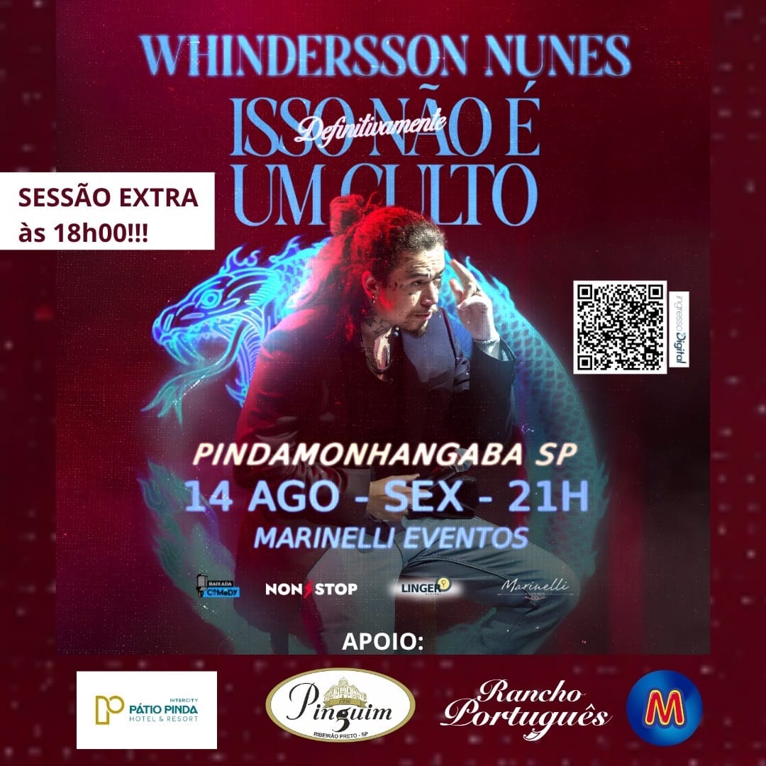 Whindersson Nunes se apresenta em Pinda nesta sexta-feira