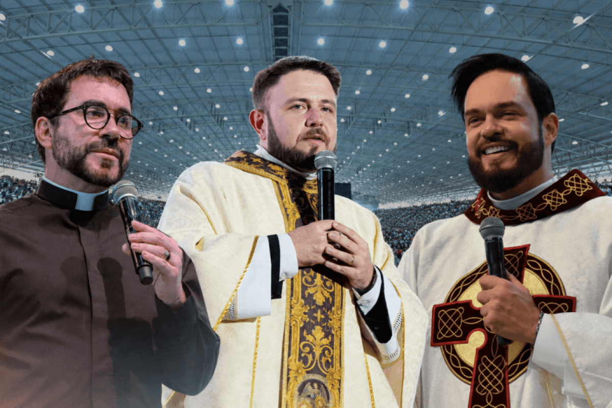 Padre Fábio de Melo participa de acampamento em Cachoeira Paulista
