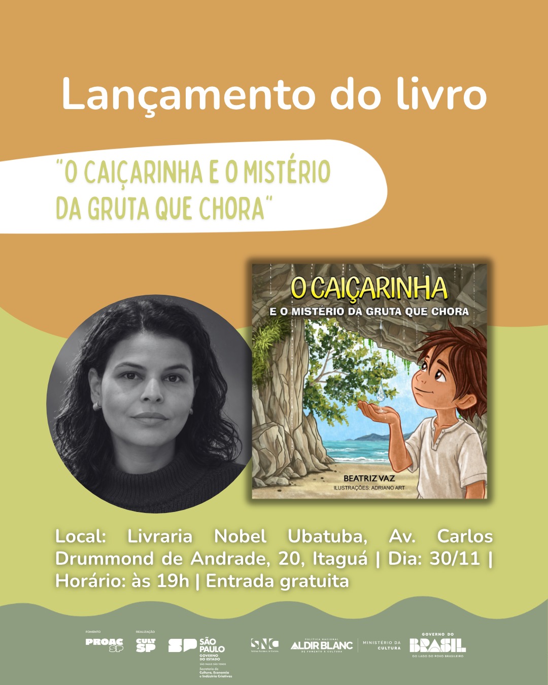 Lenda da Gruta que Chora vira livro infantil escrito por autora de Ubatuba